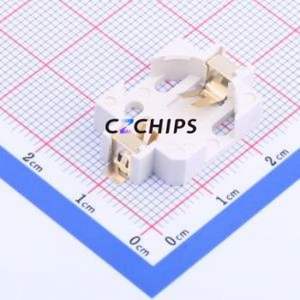 BS-16-B4AA006 Button & Strip Battery Connector SMD Connector Battery Holder CR1632 Phosphor Bronze Gold - Product Image 1