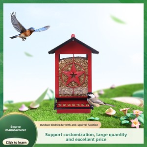 Ngoài trời sân vườn hoang dã chim thông minh mùa xuân-nạp sóc bằng chứng kim loại nhựa <span class=keywords><strong>Bird</strong></span> Feeder tùy chỉnh thiết kế-Trung Quốc - Product Image 1