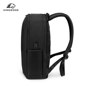 Kingsons Men's Laptop Backpack 20-35L Water Resistant Business Travel Shoulder Bag Solid Color With Laptop Compartment - Product Image 2