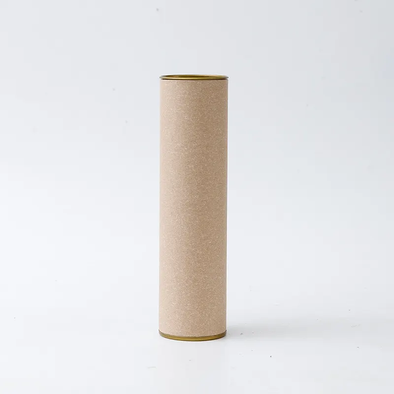 Крафтовый дезодорант с индивидуальным принтом креативная упаковка пищевой бальзам для губ бумажная трубка для губ цилиндр для губ круглый картонный контейнер