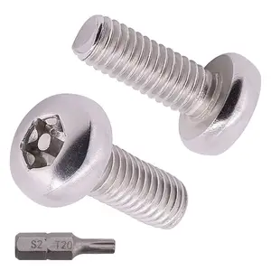 304 Thép Không Gỉ Gb2672 Đầy Đủ Chủ Đề Tamper Chống Vít Pan Đầu Torx An Ninh Máy Vít Bu Lông