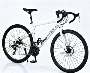 Vélo <span class=keywords><strong>de</strong></span> <span class=keywords><strong>route</strong></span> en alliage d'aluminium 700c à frein à disque, <span class=keywords><strong>vitesse</strong></span> variable, guidon droit/courbé, pour adulte – Meilleures ventes - Product Image 3