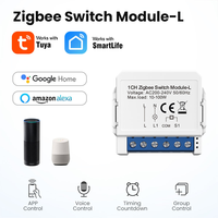 LangYeao 10A 1/2/3 Gang Smart Control Tuya Smart App Smart Life Switch No Neutral Zigbee 3.0 Module de commutation intelligent