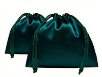 Sac de rangement pour vêtements de mode en satin extra large personnalisé, impression de logo, housse anti-poussière, sacs à cordon réutilisables