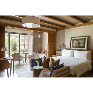 Juego de Dormitorio Moderno para <span class=keywords><strong>Hotel</strong></span> Comercial, Madera Sólida Ecológica, Personalización Completa, Control de Calidad, Proveedor con Certificaciones CE e ISO - Product Image 1