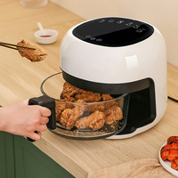 Friteuse à air intelligente pour la maison, fenêtre transparente en verre, sans fumée, pour poulet frit, four grille-pain OEM