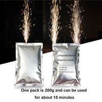 Igracelite 200g Machine à feux d'artifice à étincelles froides en poudre de titane pour intérieur et extérieur