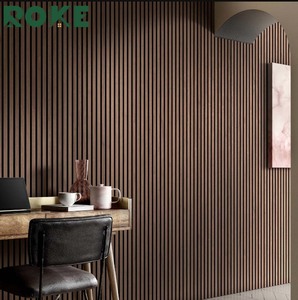 Panneau acoustique décoratif en MDF ROKE, réduction efficace de l'écho pour studio à domicile, chambre à coucher, <span class=keywords><strong>traitement</strong></span> du son des murs intérieurs - Product Image 4