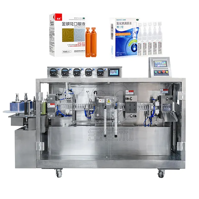 plastic ampoule forming reagent filling sealing machine