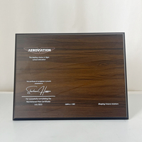 MH-NJ0278 de plaques en bois massif vierges personnalisées avec certificat