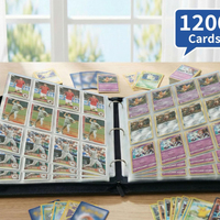 Carpeta de Cartas de Cuero PU de 12 Bolsillos y 2 Pulgadas con Cierre de Cremallera, Diseño Personalizado para Magic Gathering, Yu-Gi-Oh, Álbum TCG Ideal para Viajes