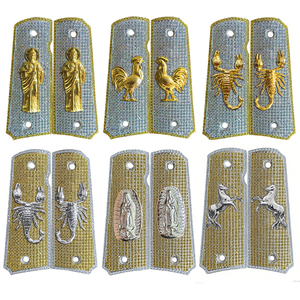 Empuñaduras de Resina con Incrustaciones de Diamantes de Zirconia, Grabado Personalizado, Tamaño Completo, para <span class=keywords><strong>Colt</strong></span> <span class=keywords><strong>1911</strong></span> - Product Image 2