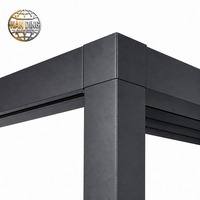Pergola à lames orientables en aluminium 4x5m 4x6m, toit bioclimatique motorisé, gazebo de jardin extérieur, imperméable