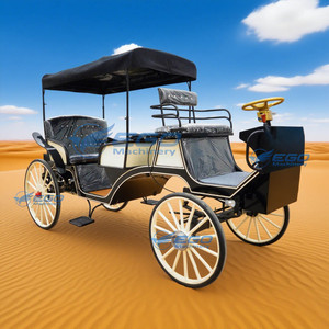 Chariot Électrique de Luxe Personnalisable Noir pour Mariages et Visites Touristiques / Wagon de Tourisme Extérieur – Vente Chaude, Haute Qualité - Product Image 6