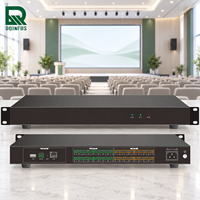 Prosesor Audio DSP Profesional 16x16 dengan Kontrol RS232 dan Matriks Kontrol Kamera, Pengalihan Pencampuran Penuh untuk Sistem Audio Konferensi