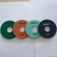 Feuille de polissage à l'eau en résine diamantée 7 étapes 125 mm pour béton, marbre, quartz, pierre, granit