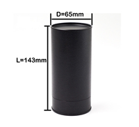 Surface en cuir haut de gamme luxueuse bouteille de parfum cylindrique 30ml 50ml emballage de boîte de papier de carton