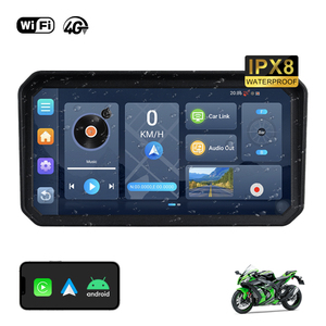 Xe máy <span class=keywords><strong>GPS</strong></span> Hệ thống 6 inch Android 12 MOTO Navigation <span class=keywords><strong>GPS</strong></span> xe máy IPX8 không thấm nước màn hình thông minh không dây Carplay xe máy - Product Image 1