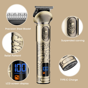 Lanumi 5618 Recortadora de Pelo Profesional Inalámbrica 6 en 1 para <span class=keywords><strong>Hombre</strong></span>, Acero Inoxidable, Pantalla LCD, Eléctrica, para Cuerpo, Nariz, Barba, USB, Hotel - Product Image 2