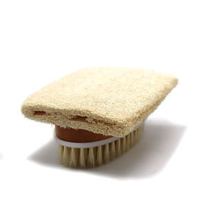 कठोर लकड़ी के गीले और सूखे लकड़ी के शरीर को नरम मालिश नोड्यूल के साथ बाहर निकालने वाले ब्रश - Product Image 3