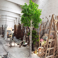 Arbre de bouleau artificiel hautement réaliste avec tronc en fibre de verre, décoration pour la maison, le jardin et les fêtes, faux bouleau blanc pour aménagement paysager