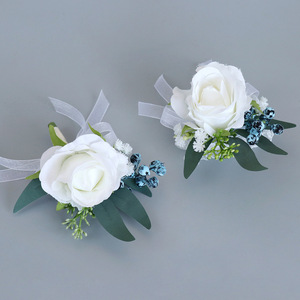 9*12cm poignet Corsage heureux <span class=keywords><strong>mariage</strong></span> fleur fille <span class=keywords><strong>d</strong></span>écoration poignet fleur - Product Image 4