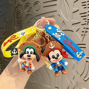 Llavero <span class=keywords><strong>de</strong></span> dibujos animados <span class=keywords><strong>de</strong></span> piratas: <span class=keywords><strong>Mickey</strong></span>, Minnie y Pato Donald, figura colgante para bolso o coche - Product Image 6