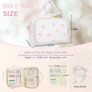 High Quality <b>Book</b> Storage <b>Bag</b> Portable Travel Prayer <b>Book</b> <b>Bag</b> Dustproof <b>Book</b> Cover - Product Image 4