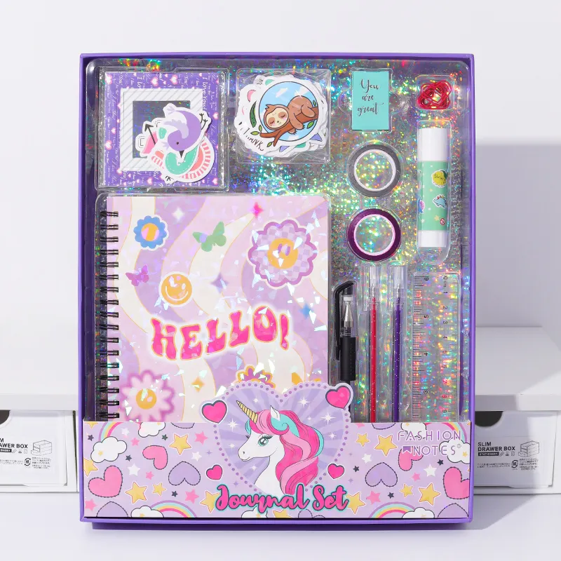 2024 Trending DIY Scrapbook Journal Kit Stationery Set For 6-14 Years Old Kid