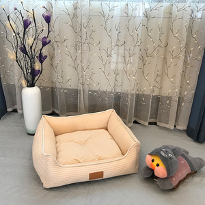 Anti static Hochwertige Haustier matte aus Baumwoll leinen Abnehmbares wasch bares Hunde zubehör Hundes ofa - Product Image 5