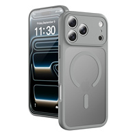 Coque de protection magnétique pour objectif d'appareil photo iPhone 17 16 15 Pro Max, antichoc, sensation peau, en TPU+PC, Fundas