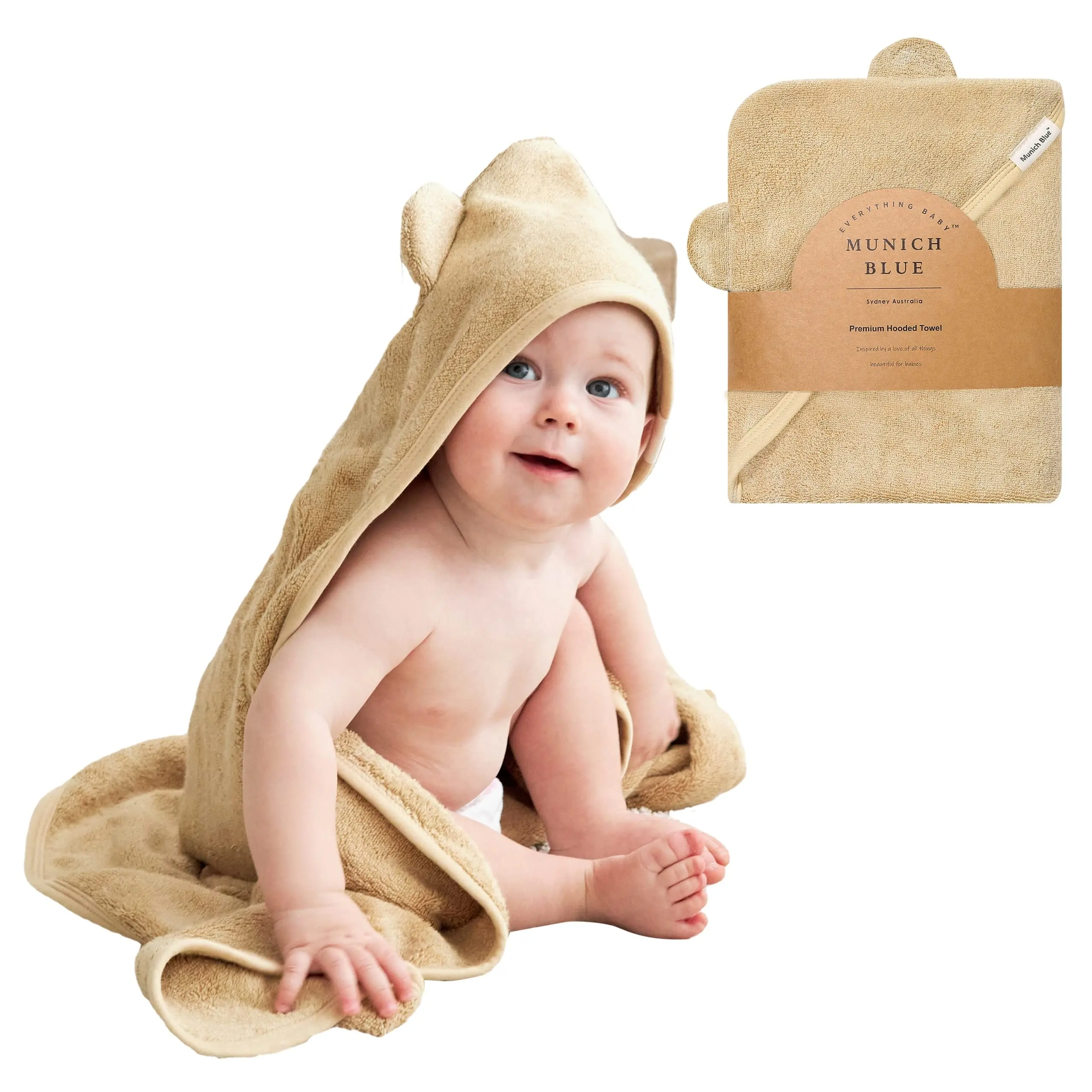 Hooded Bath Towel for Baby and Toddler Boys and Girls Extra Large Thick Plush Absorbent and Soft Bamboo and Cotton