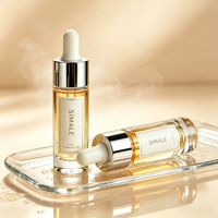 Flacon compte-gouttes en verre transparent personnalisable, rechargeable, vide, pour huiles essentielles, contenant cosmétique pour emballage de sérum et d'huile