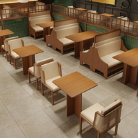 Tables et chaises en bois XZY sur mesure, rétro, confortables, écologiques et durables pour restaurants, cafés, hôtels, centres commerciaux