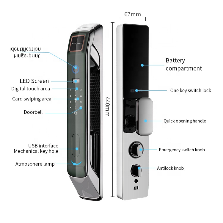 smart lock push pull