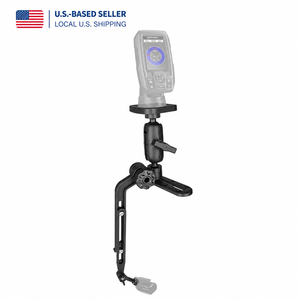 Soporte de rastreo Velpaw de 1.5 pulgadas para transductor de buscador de peces, brazo ajustable para electrónica marina, para kayak, barco, nailon importado de Alemania - Product Image 1