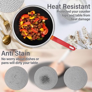 Posavasos de Bambú para Ollas y Sartenes Calientes, Resistentes al Calor, No Tóxicos, Estilo Chino Tradicional para Encimeras de Cocina - Product Image 4