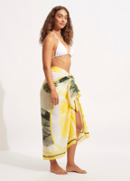 Paréo/Sarong de plage en voile de coton/soie/chiffon transparent à design personnalisé