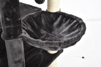 Arbre à Chat Tour de Luxe XL de 74 Pouces de Hauteur, Centre d'Activités Stable avec Perchoirs Confortables, 2 Niches et Poteaux à Griffer