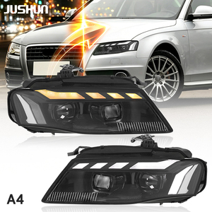Ensemble de phares pour système d'éclairage automobile JUSHUN pour <span class=keywords><strong>Audi</strong></span> <span class=keywords><strong>A4</strong></span> 2008-2012 Nouveaux phares LED Style RS Plug and Play - Product Image 1