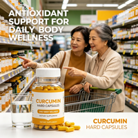 Mélange de curcumine naturelle, capsules végétales dures 5g, antioxydant, complément nutritionnel