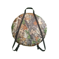 Abri de camping personnalisé à vision 360 degrés, camouflage vert, toile Oxford, quatre saisons, léger, simple, carré