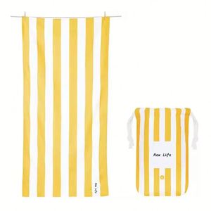 Serviette de plage surdimensionnée en microfibre, séchage rapide, douce, pour le camping, la natation, les voyages, les sports de plein air - Product Image 2
