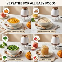 Mini hachoir à viande électrique domestique, capacité 700 ml, mixeur portable pour aliments pour bébés, hachoir à légumes en acier inoxydable