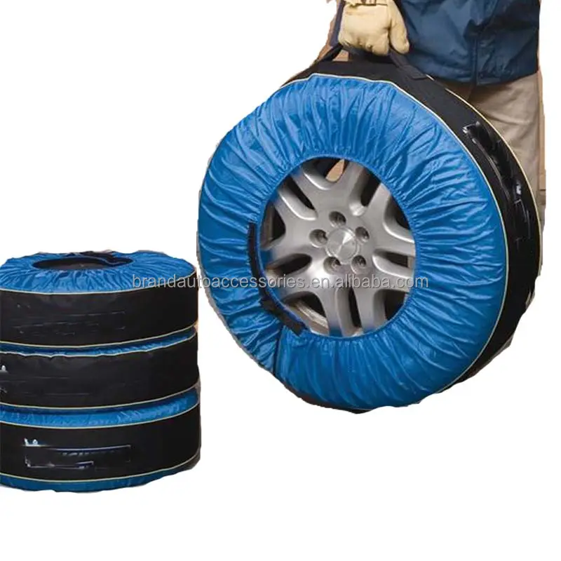 Tire Covers 4 Pack Waterproof Anti-UV Snow Sun Rain Tire Covers for RV Truck SUV Trailer Camper