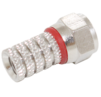 Conector F tipo Twist On para antena satélite de TV, Cable Coaxial, RG59/RG6