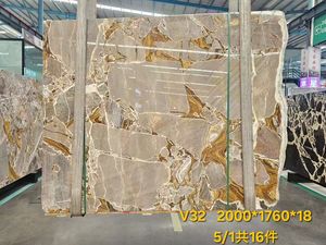 Table à manger moderne de luxe <span class=keywords><strong>Bugatti</strong></span> en marbre doré, dalle de pierre naturelle polie exotique pour la décoration murale et l'application au sol de la salle de bain - Product Image 6