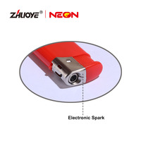 Briquet à flamme jet en plastique personnalisé, vente en gros de briquets à cigarettes, briquet électronique pour fumeurs