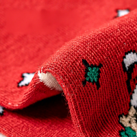 Chaussettes en tricot de Noël de haute qualité pour femmes, respirantes, rouges, décontractées, pour les fêtes d'hiver
