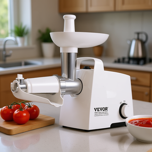 Robot culinaire électrique Vevor 300W pour la préparation de sauce tomate, capacité minimale 4 lb, avec passoire en acier inoxydable - Product Image 2